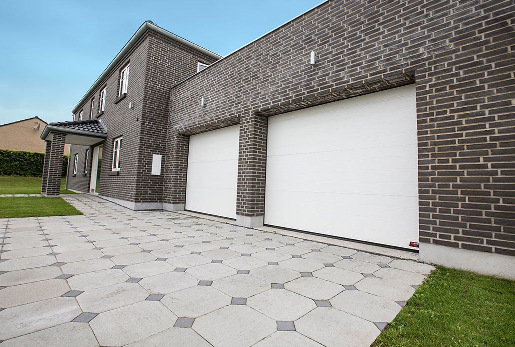 Double White NASSAU Garage Doors