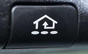 get a homelink button for your garage door