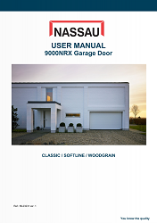 9000NRX garage door manual